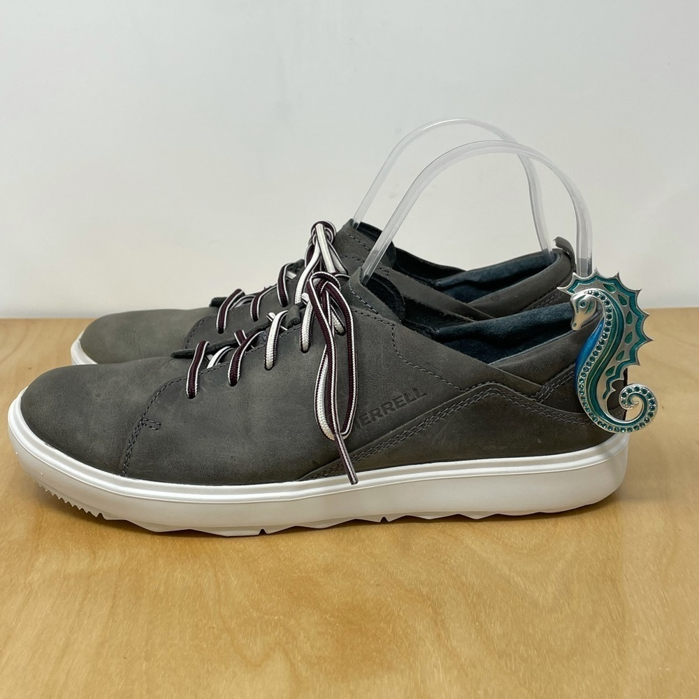 Merrell Leather Sneakers Color:  Turbulence Gray Size 8